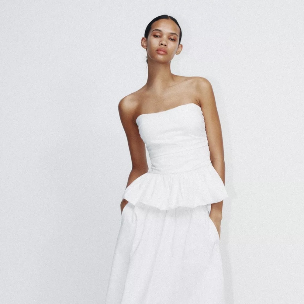 Zara Voluminous Poplin top
